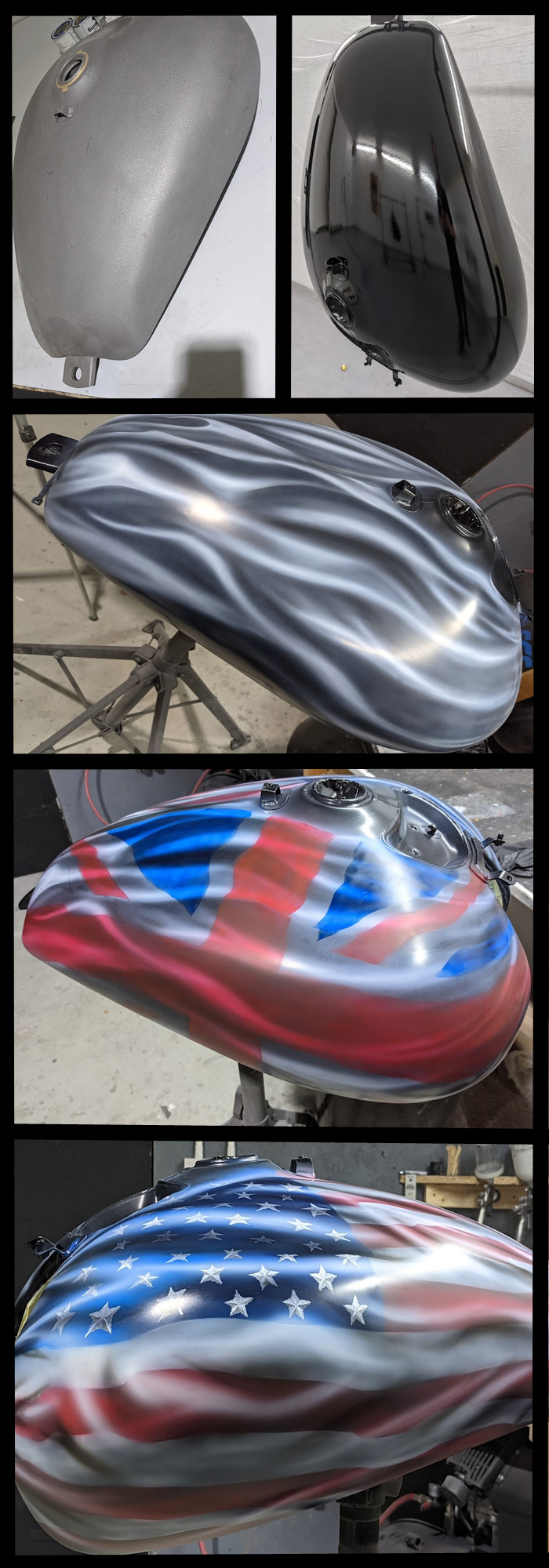 triumph america custom paint job